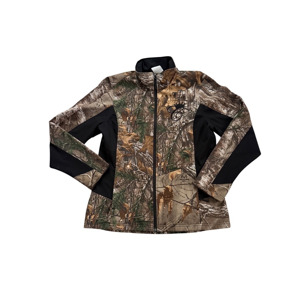 Camo Queen Realtree AP Softshell Fleece Lined Jacket L Outdoorsy Western Hunt
